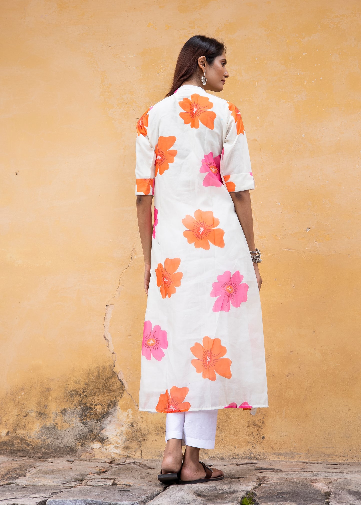 Roobroo – Sunlit Bloom Chanderi Silk Kurta Set