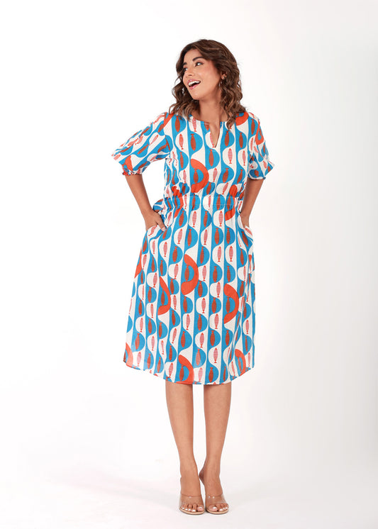 Marine –  Cotton Dress