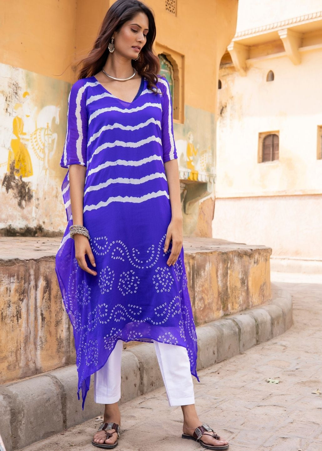 Neel Kamal – Semi-Silk Kaftan