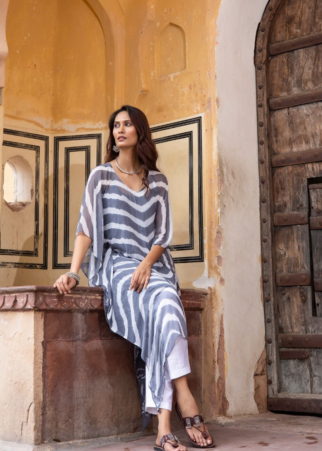 Nagdamani – Chiffon Kaftan