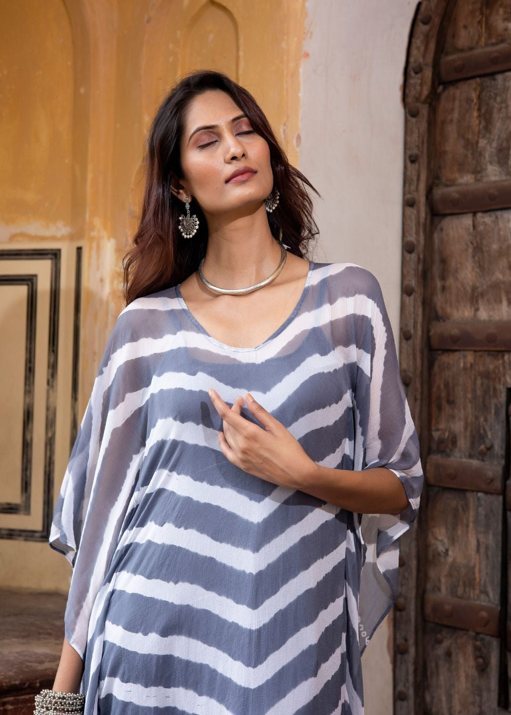 Nagdamani – Chiffon Kaftan