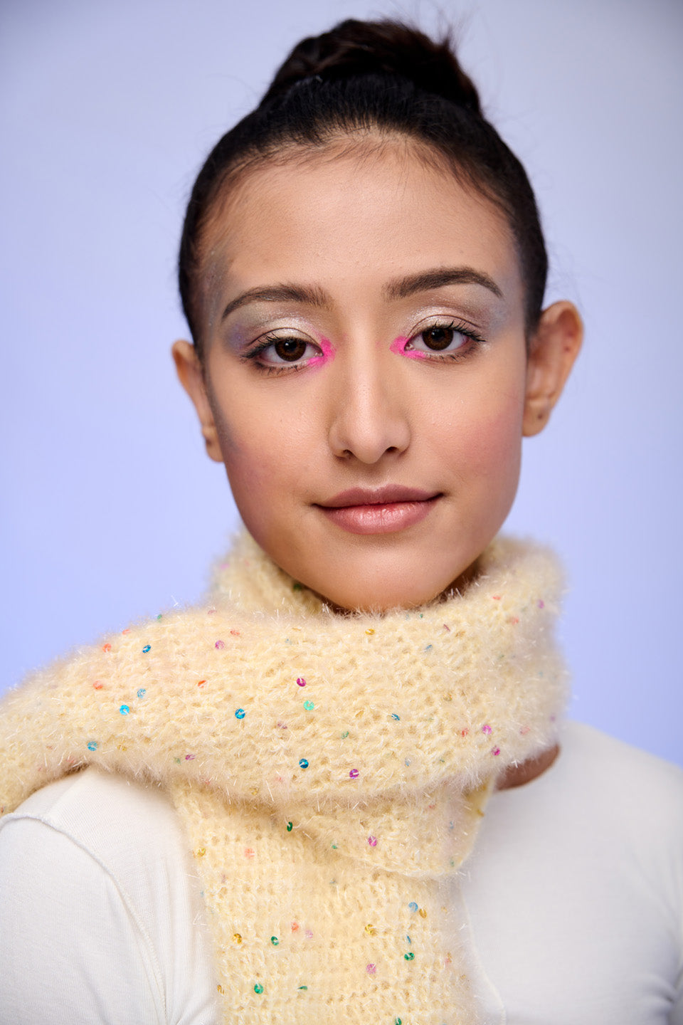 Soft Knit Sequin Scarf | Lightweight Winter Neck Scarf with Subtle Sparkle – ThatRomeo
