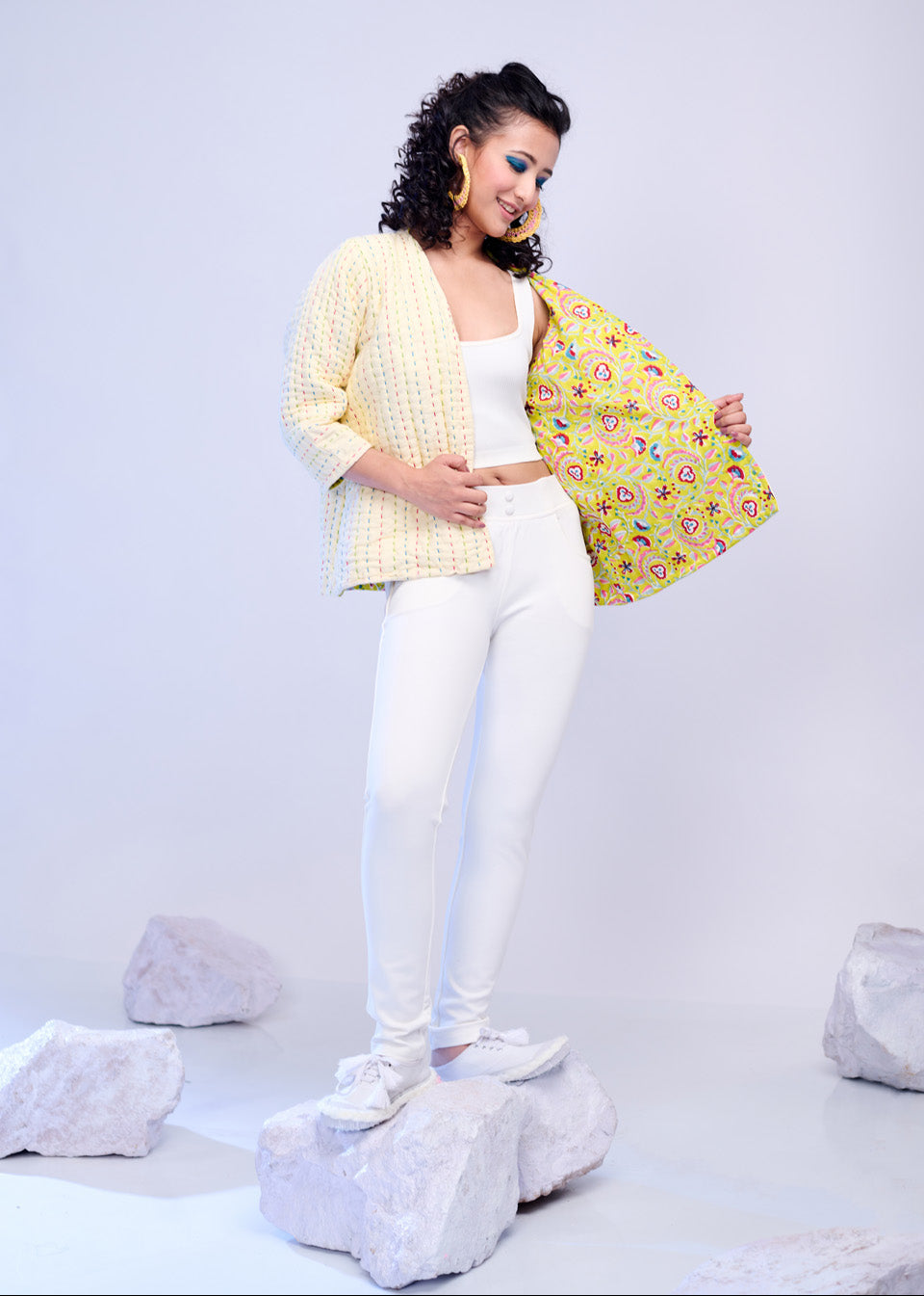 Daisy – Quilted Embroidered Jacket