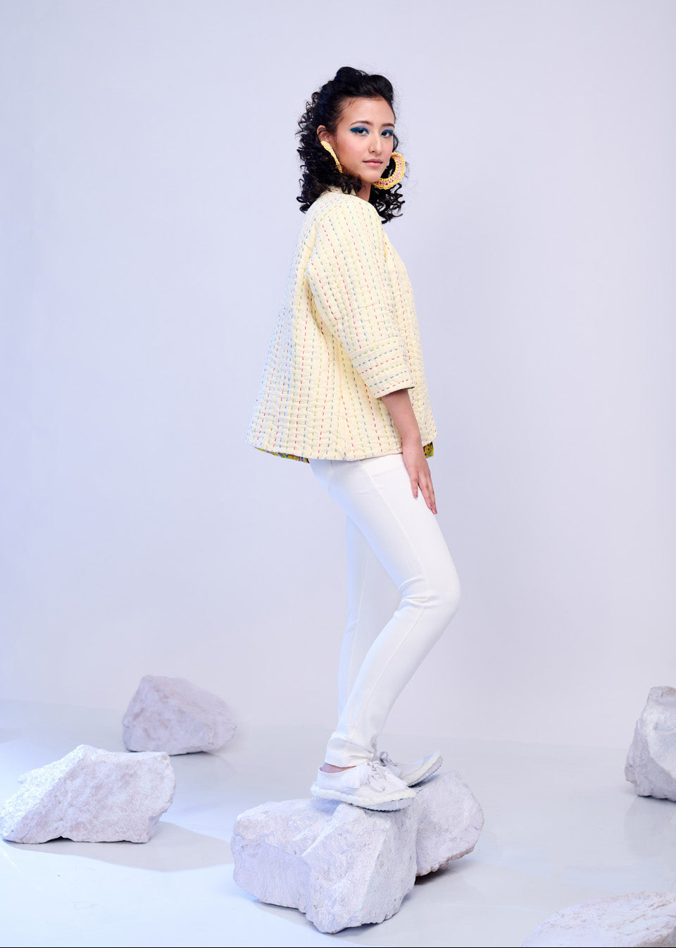 Daisy – Quilted Embroidered Jacket