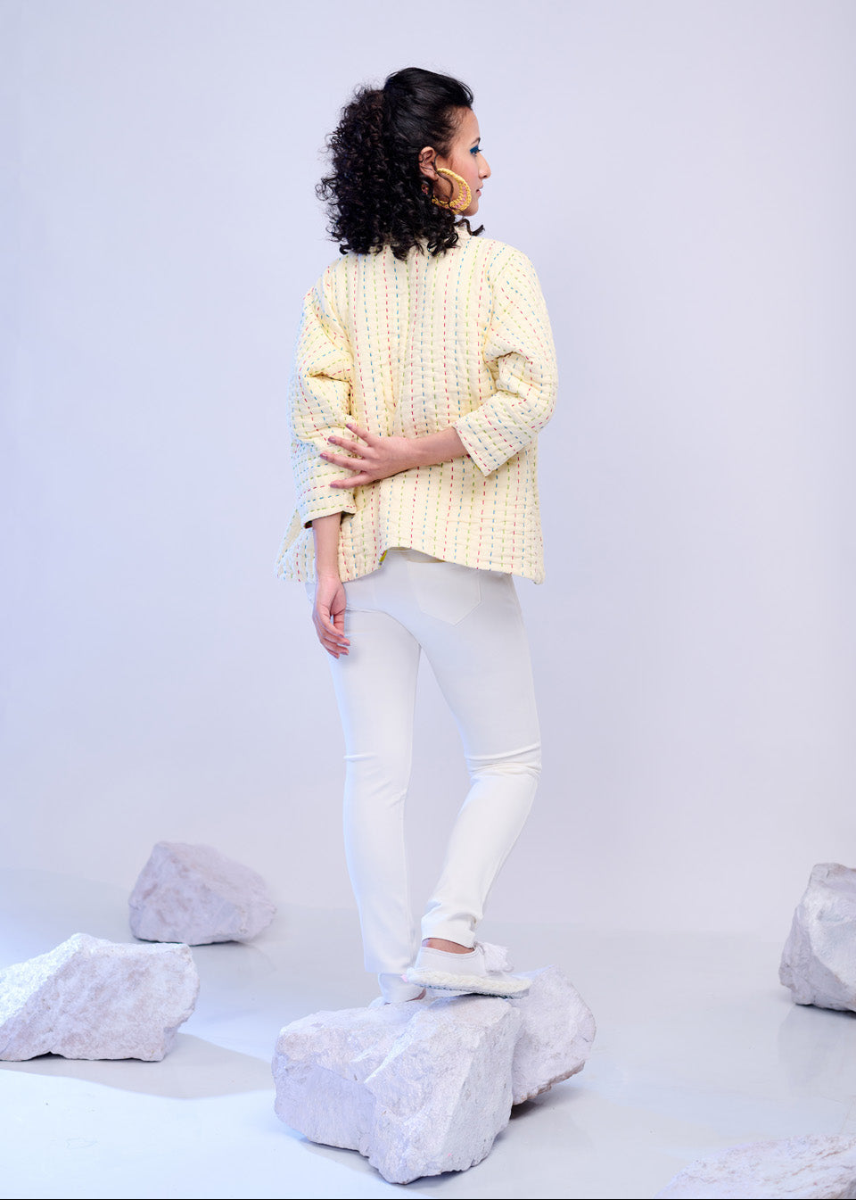 Daisy – Quilted Embroidered Jacket