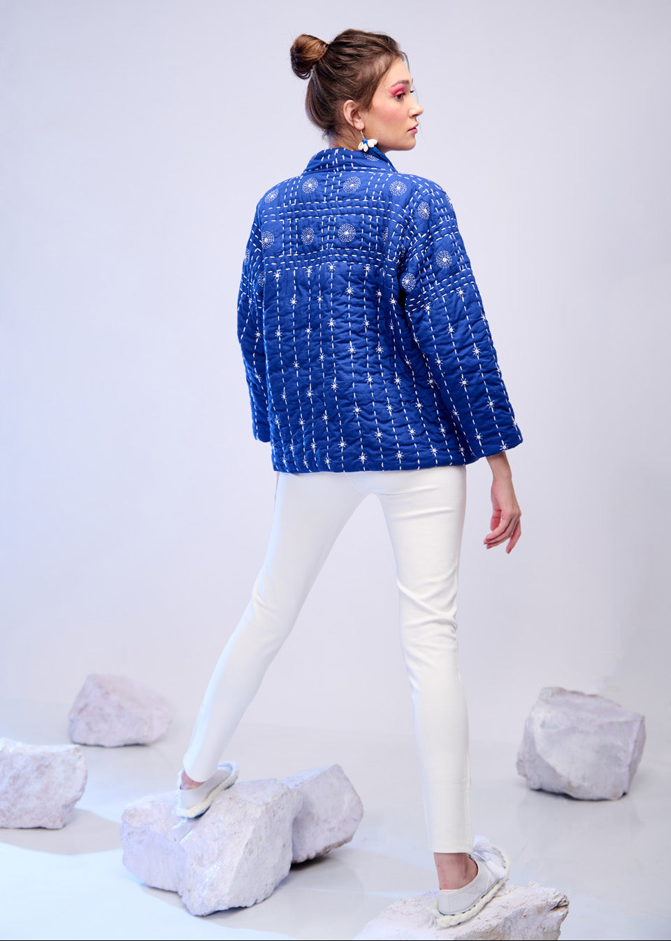 Orion – Handquilted Katha Embroidered Cotton Jacket