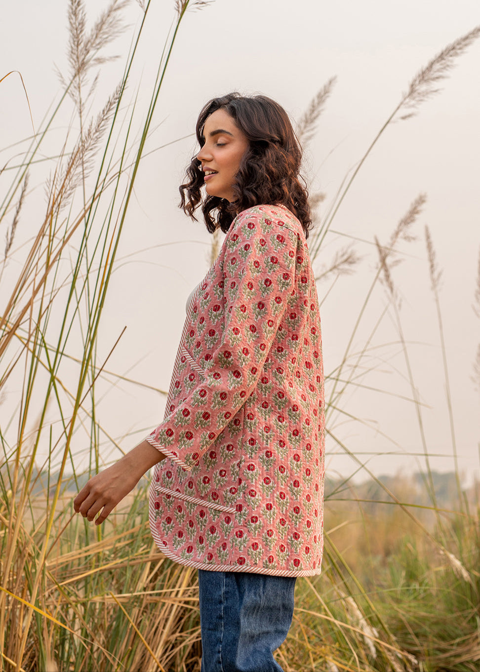 Royal Rein – Hand Block Printed Quilted Jacket