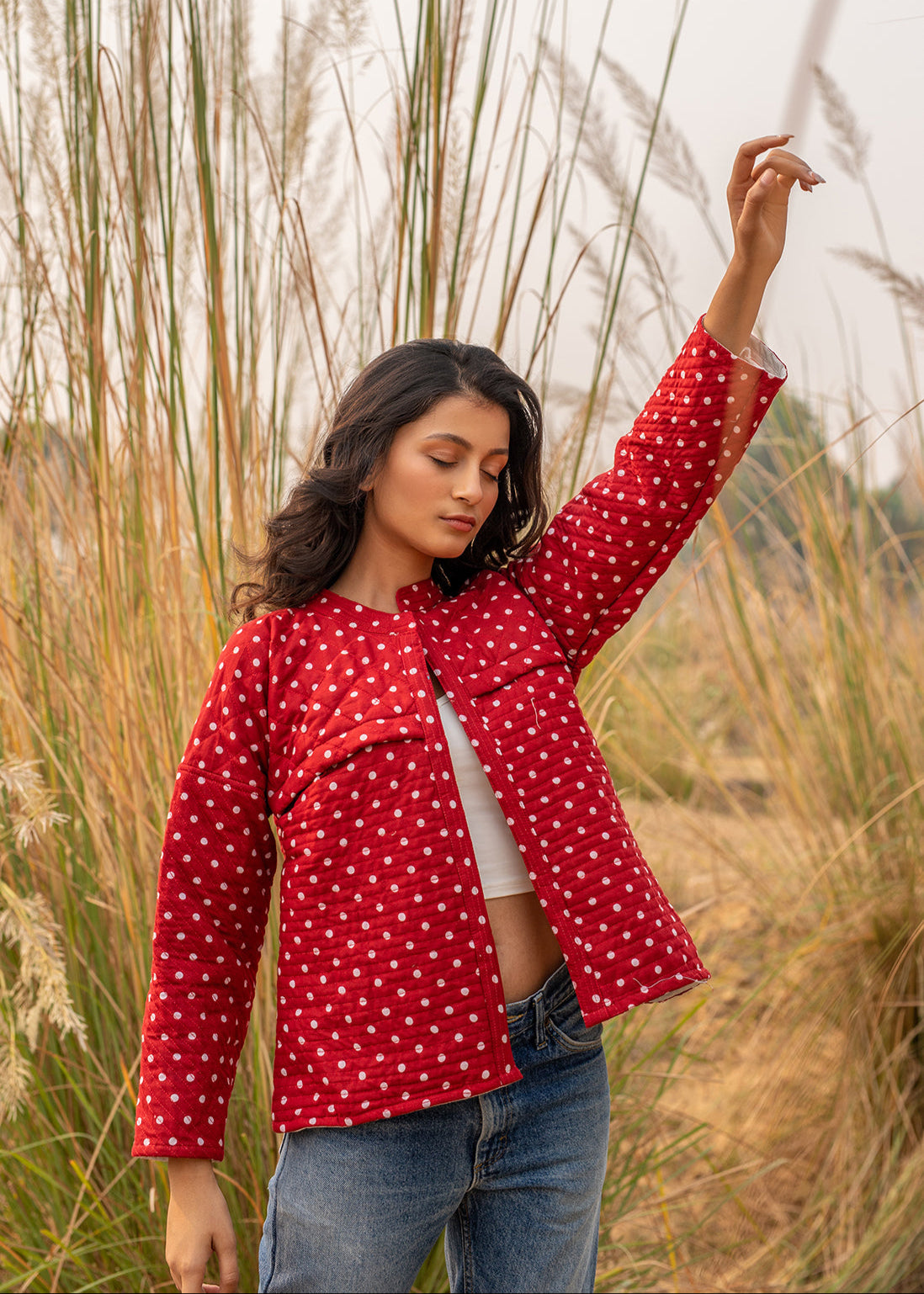 Dotted You – Handquilted Cotton Jacket