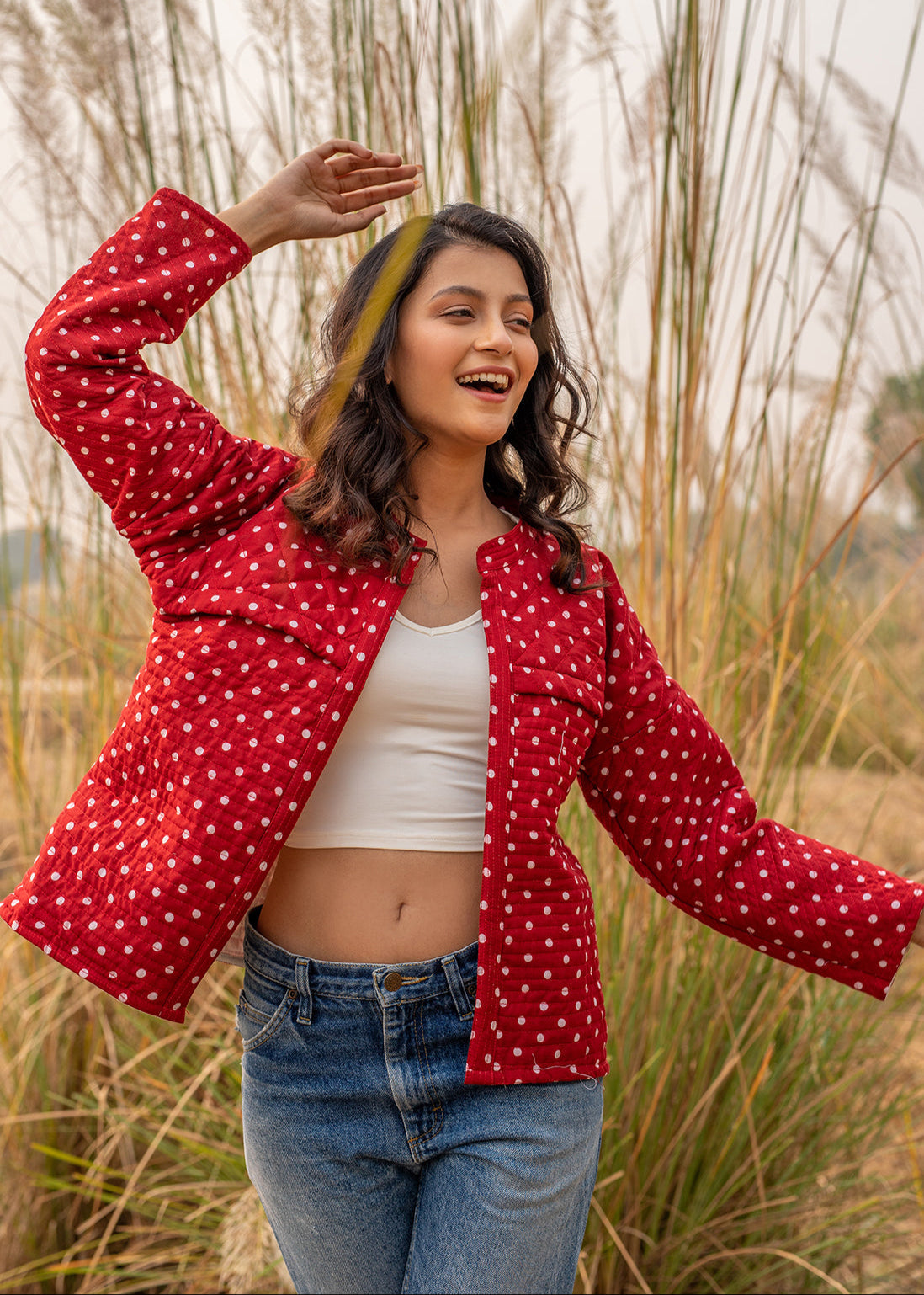 Dotted You – Handquilted Cotton Jacket