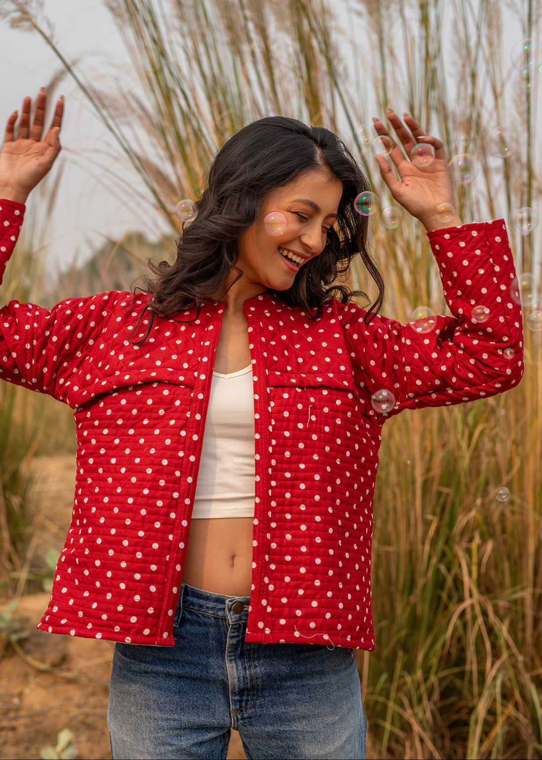 Dotted You – Handquilted Cotton Jacket