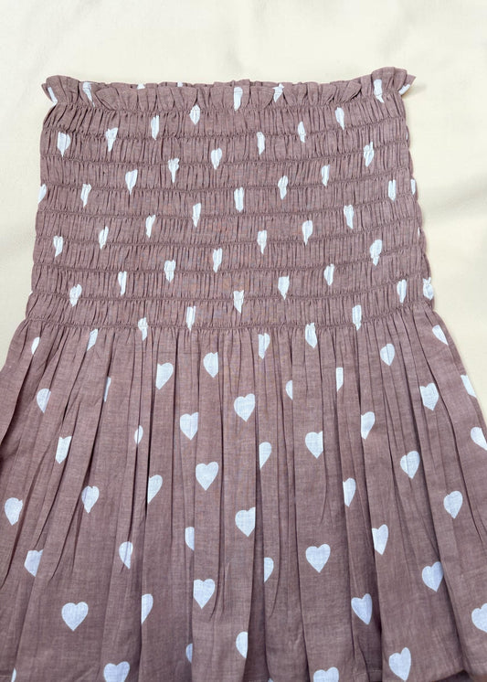 Blush Sugarheart Smocked Top