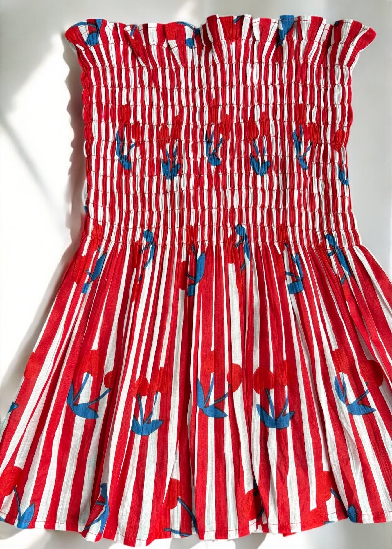 Cherry- smocked tops