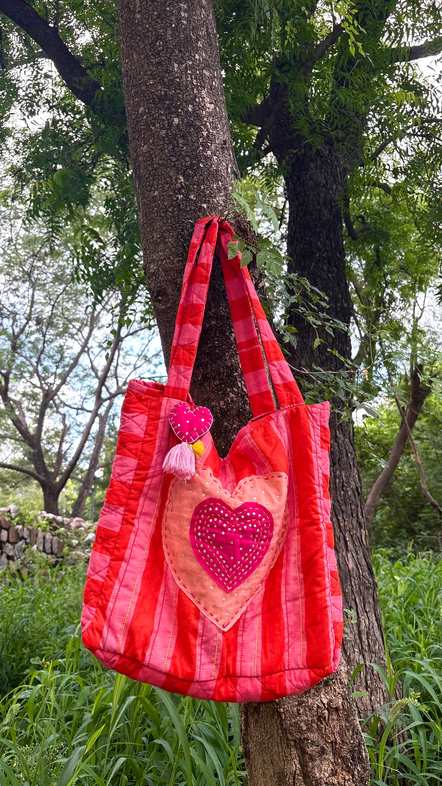 Just Romeo-Stitched Tote Bag