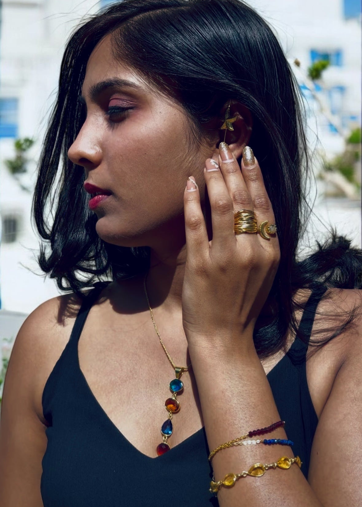 Gaia Sculptural Wave Brass Statement Ring – That Romeo