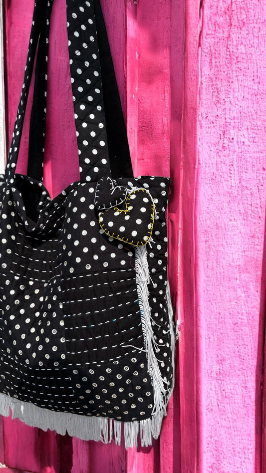 Midnight Dots Tote Bags