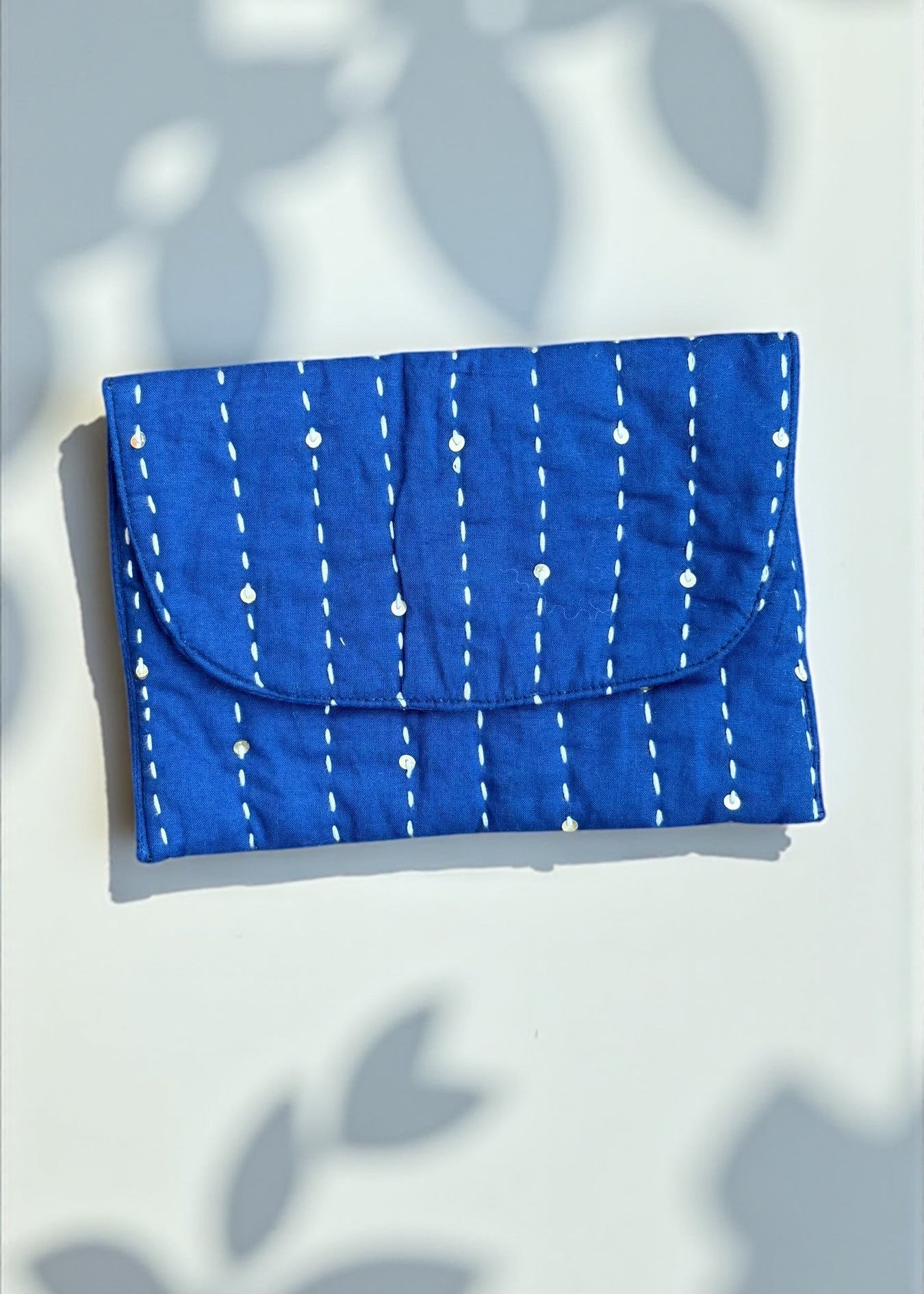 Blue Kantha Pouch & Heart Charm Mini Hamper
