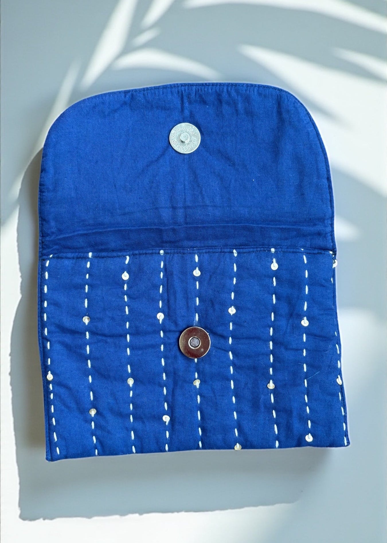 Blue Kantha Pouch & Heart Charm Mini Hamper