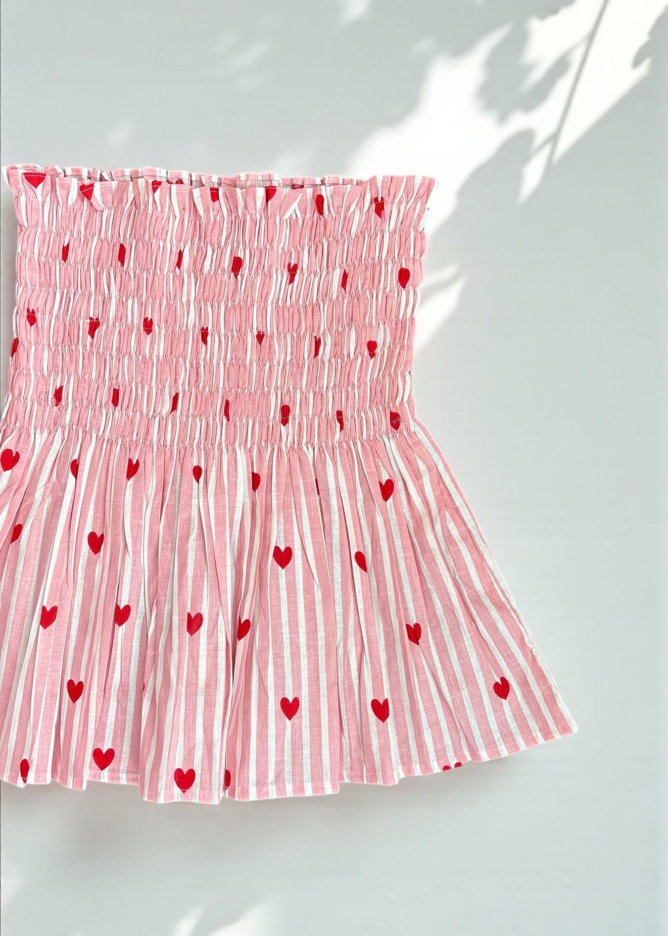 Gingham & Heart Smocked Top Duo