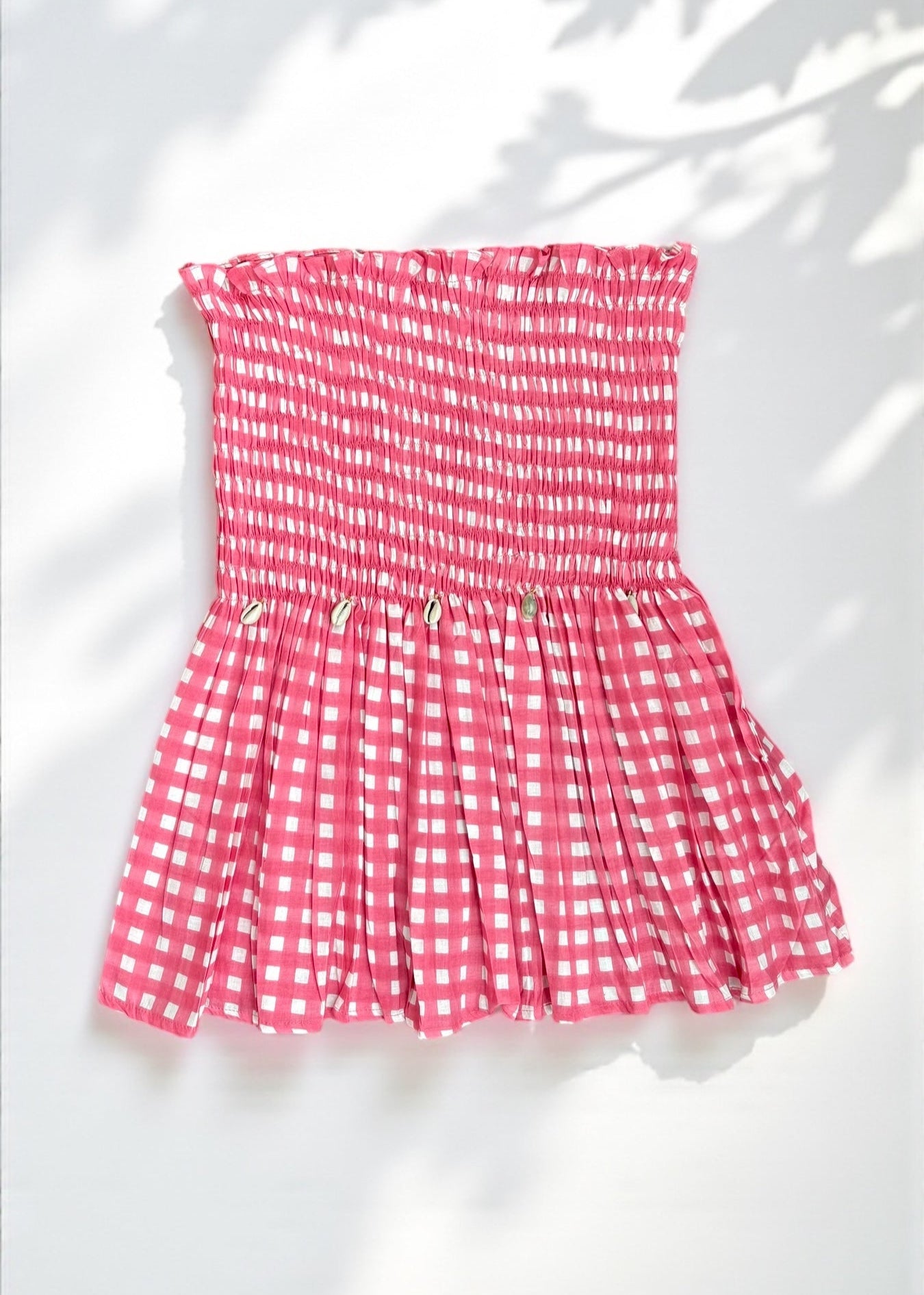 Gingham & Heart Smocked Top Duo