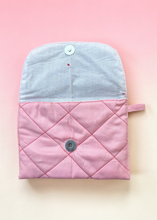 Lavender Stitch Mini Wallet