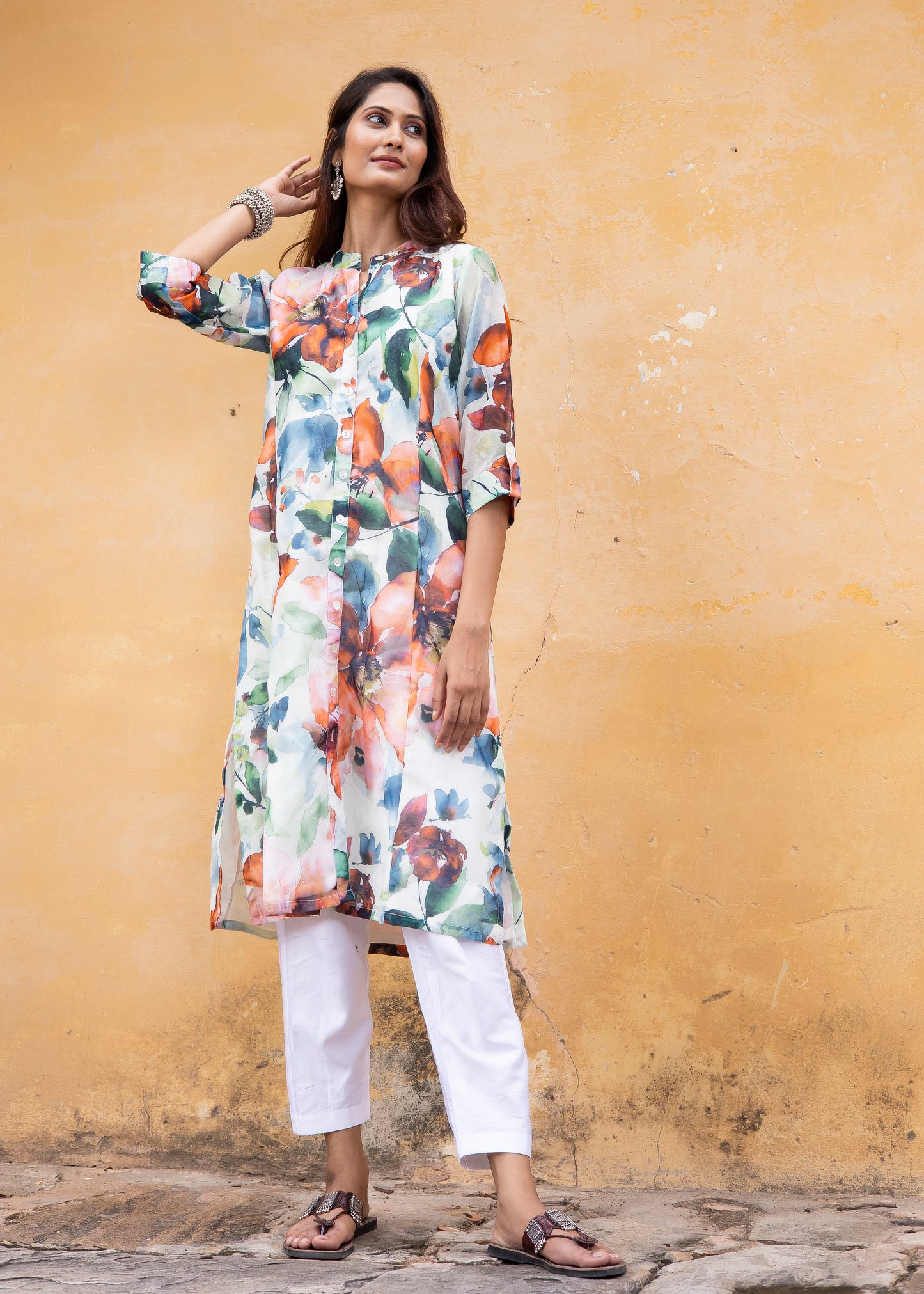 Roobroo – Chanderi Silk Kurta Set