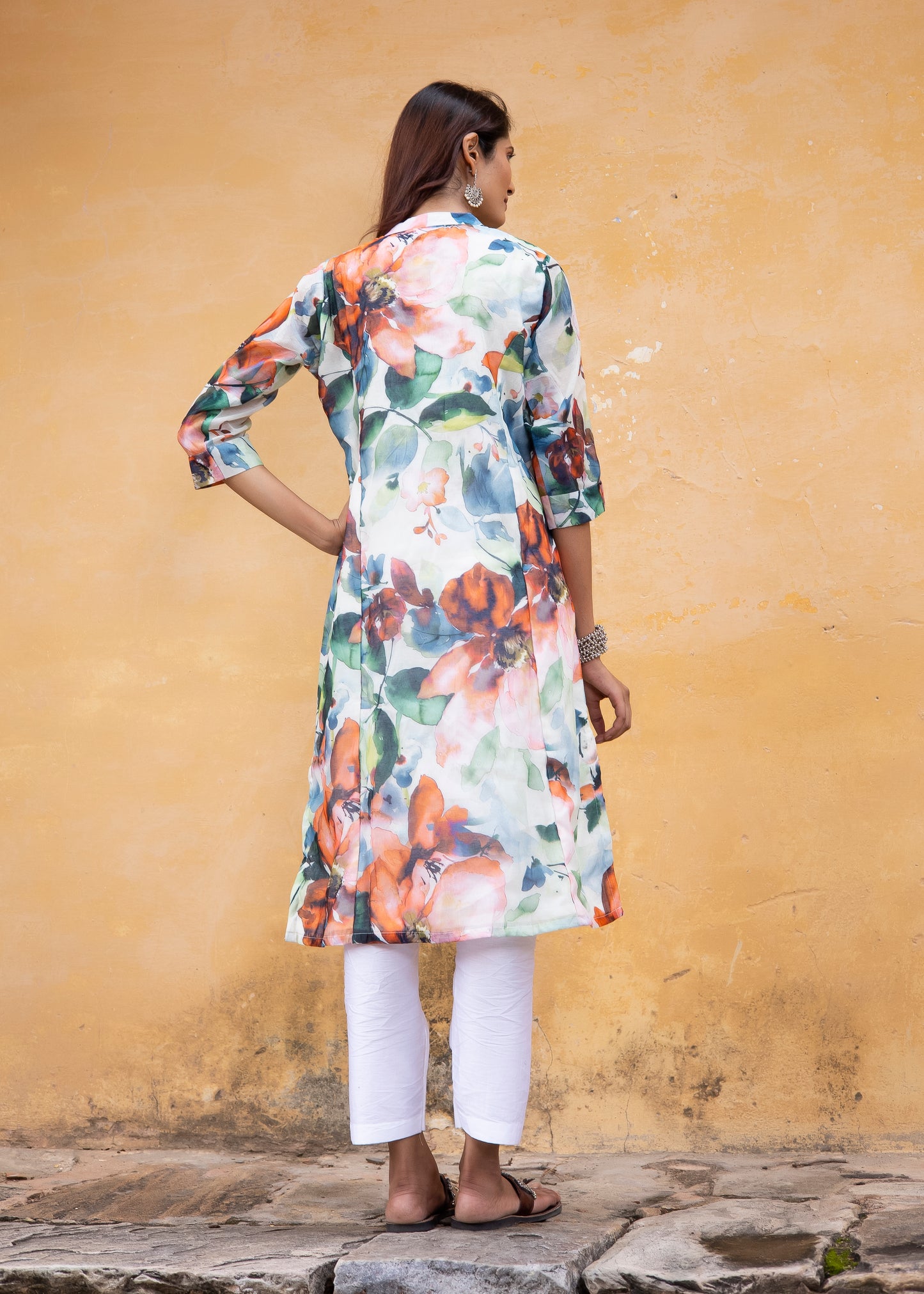 Roobroo – Handcrafted Chanderi Silk Kurta Set