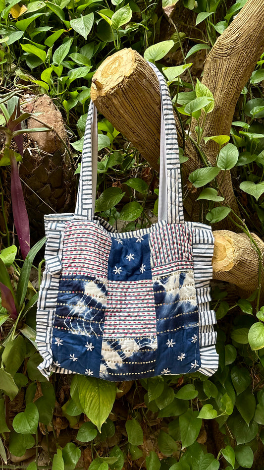 Artful - Heart-Stitched Tote Bag