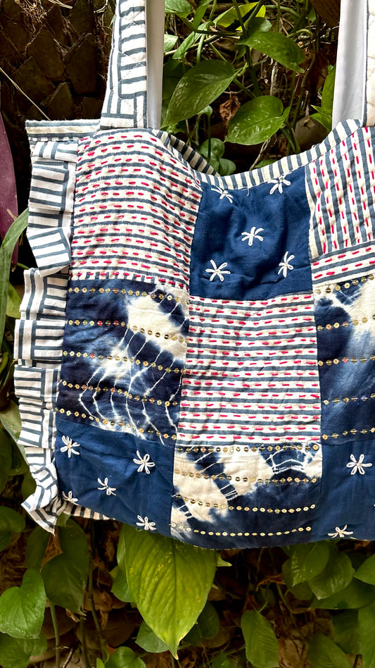 Artful - Heart-Stitched Tote Bag