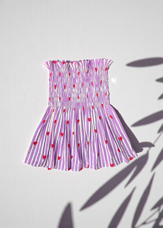 Lilac Heartbeat Smocked Top — ThatRomeo