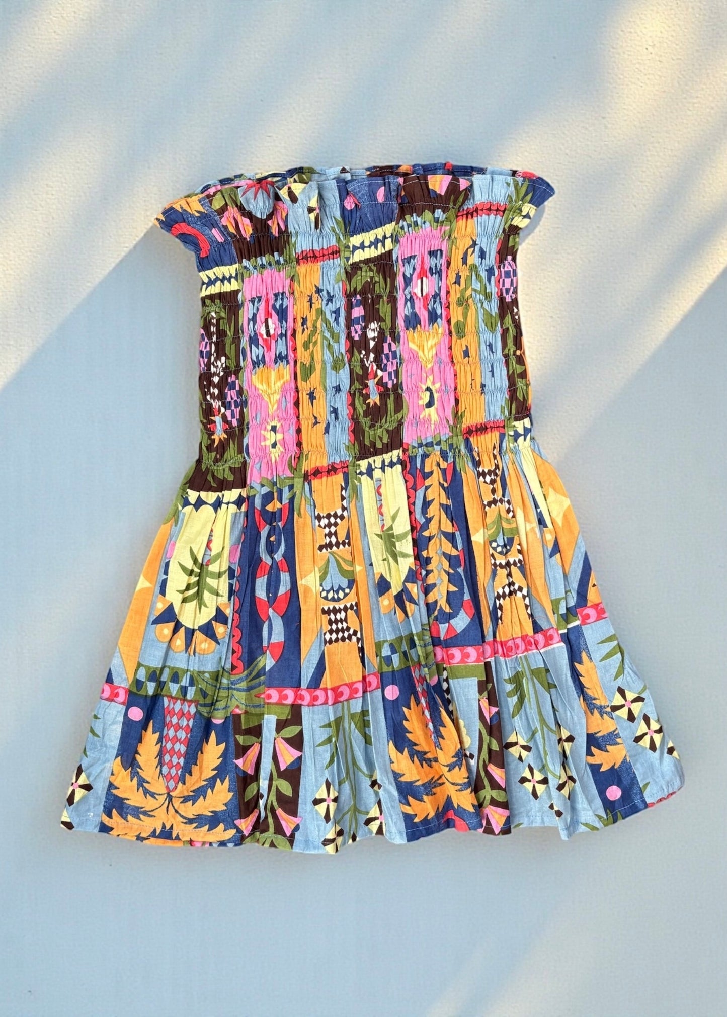 Boho Mosaic Smocked Top — ThatRomeo