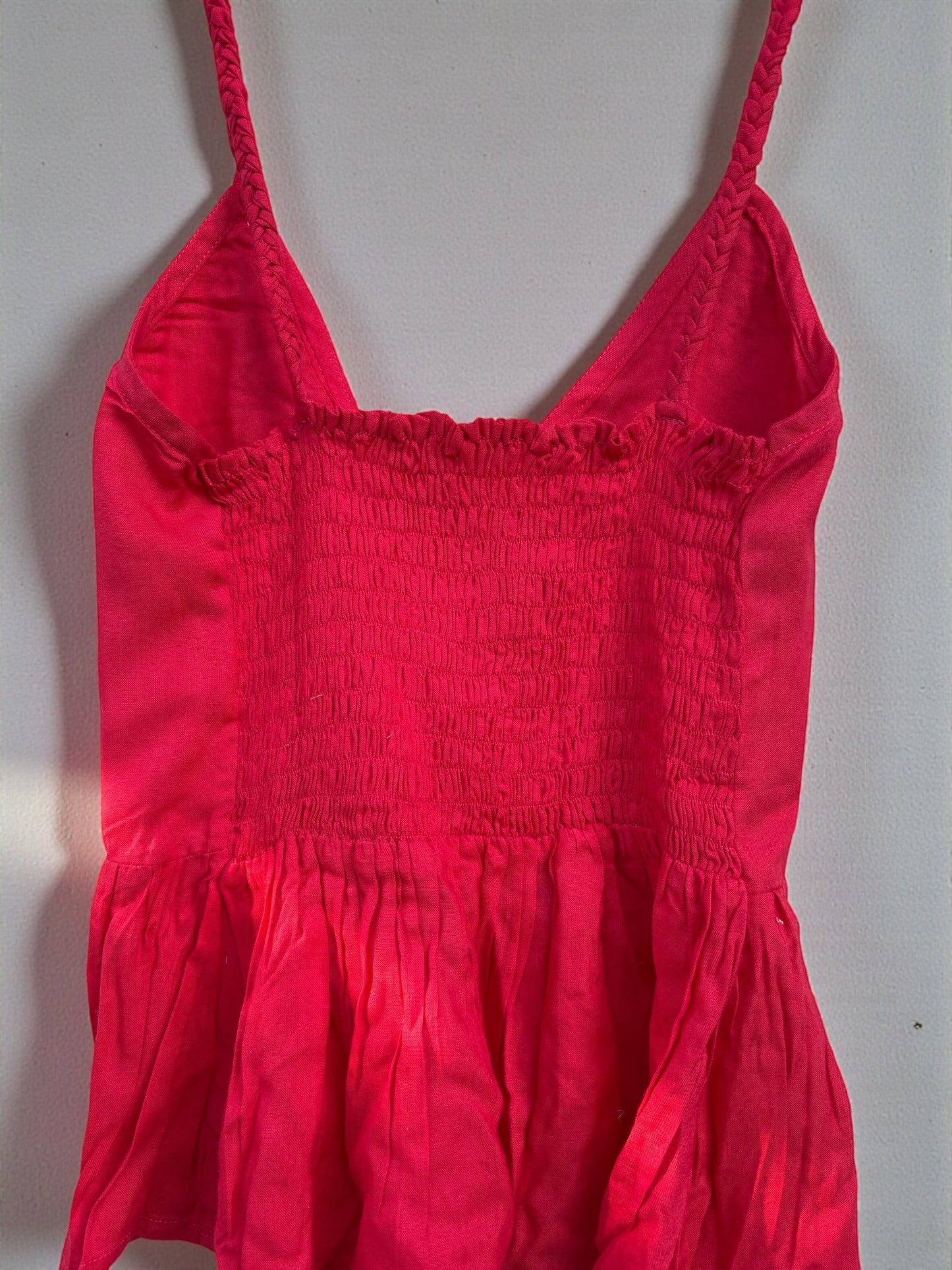 Crimson Daisy Smocked Top