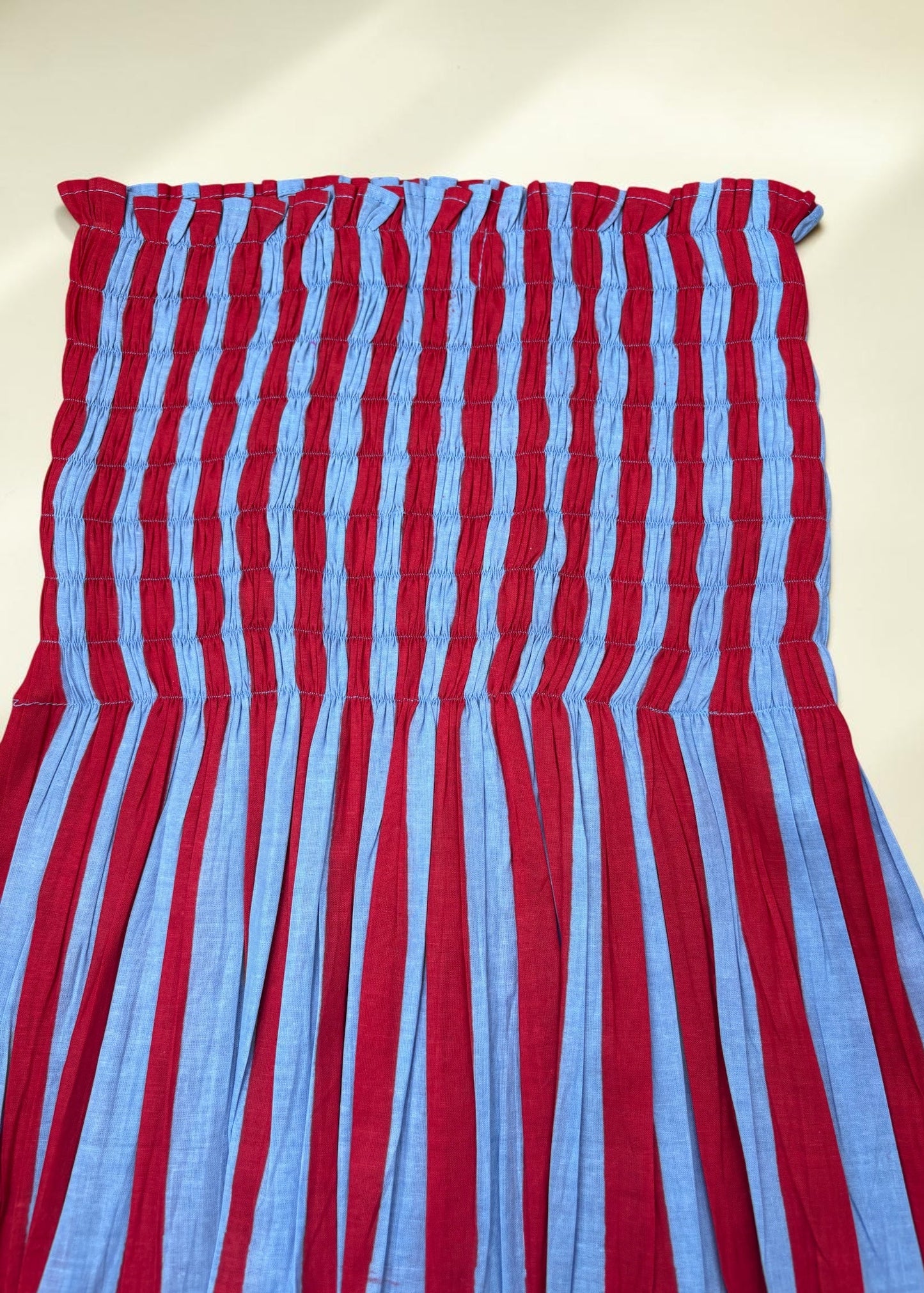 Candy Stripe Smocked  Top