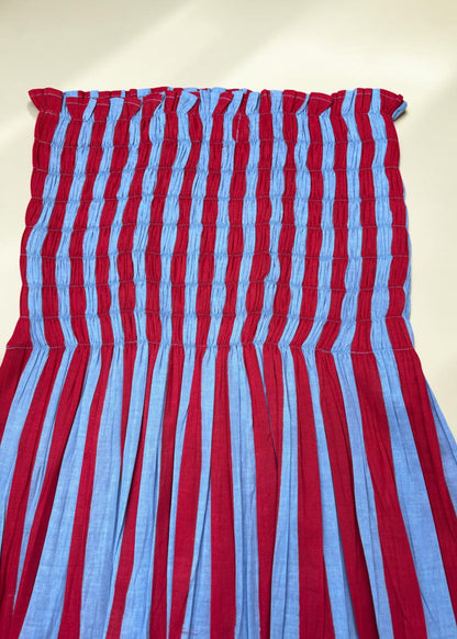 Candy Stripe Smocked  Top