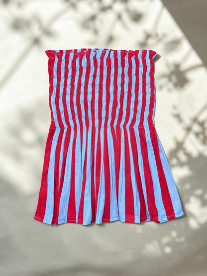 Candy Stripe Smocked  Top