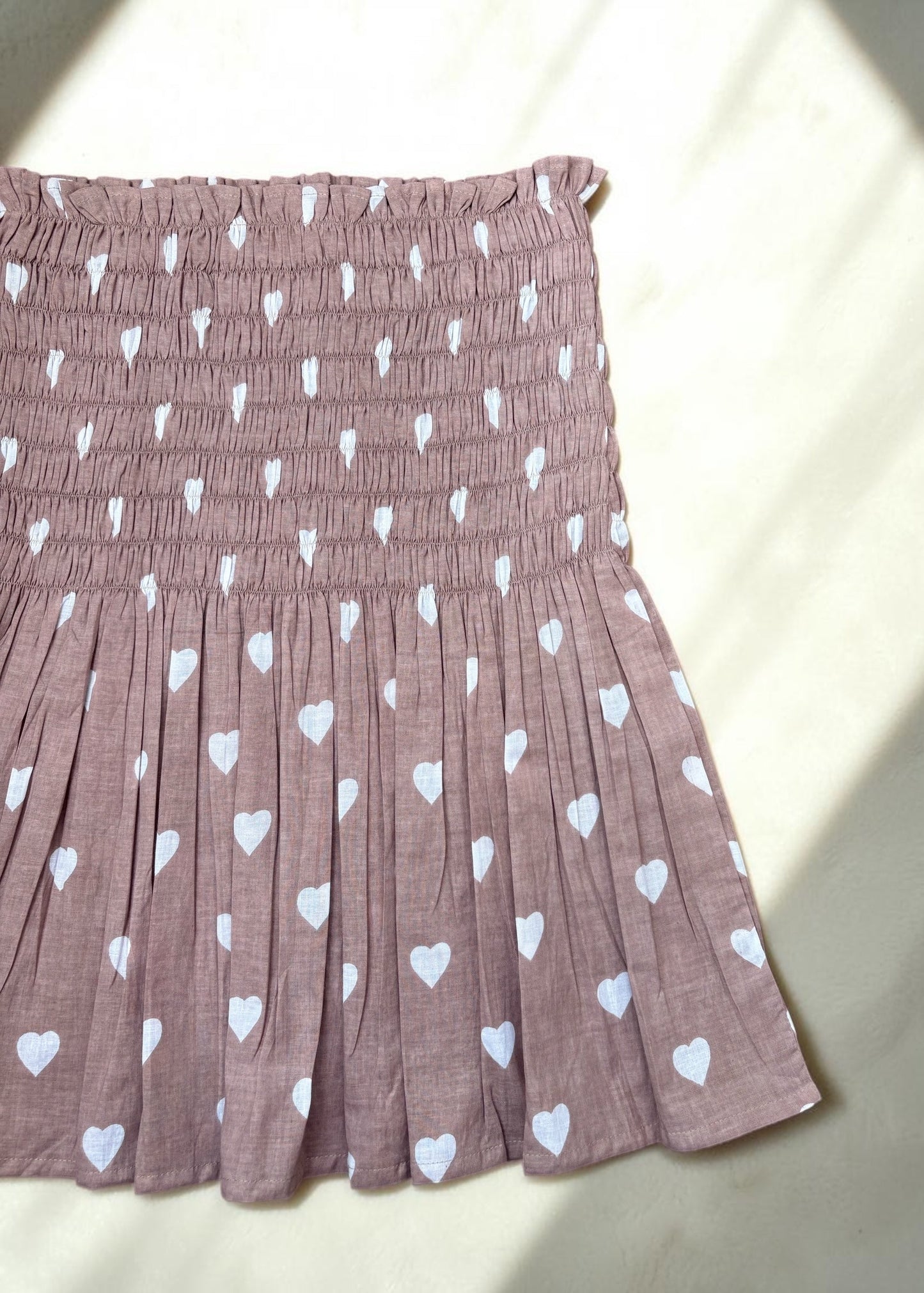Blush Sugarheart Smocked  Top