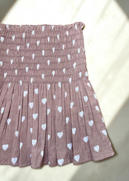 Blush Sugarheart Smocked  Top