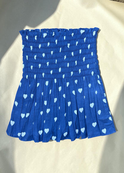 Midnight Hearts Smocked  Top