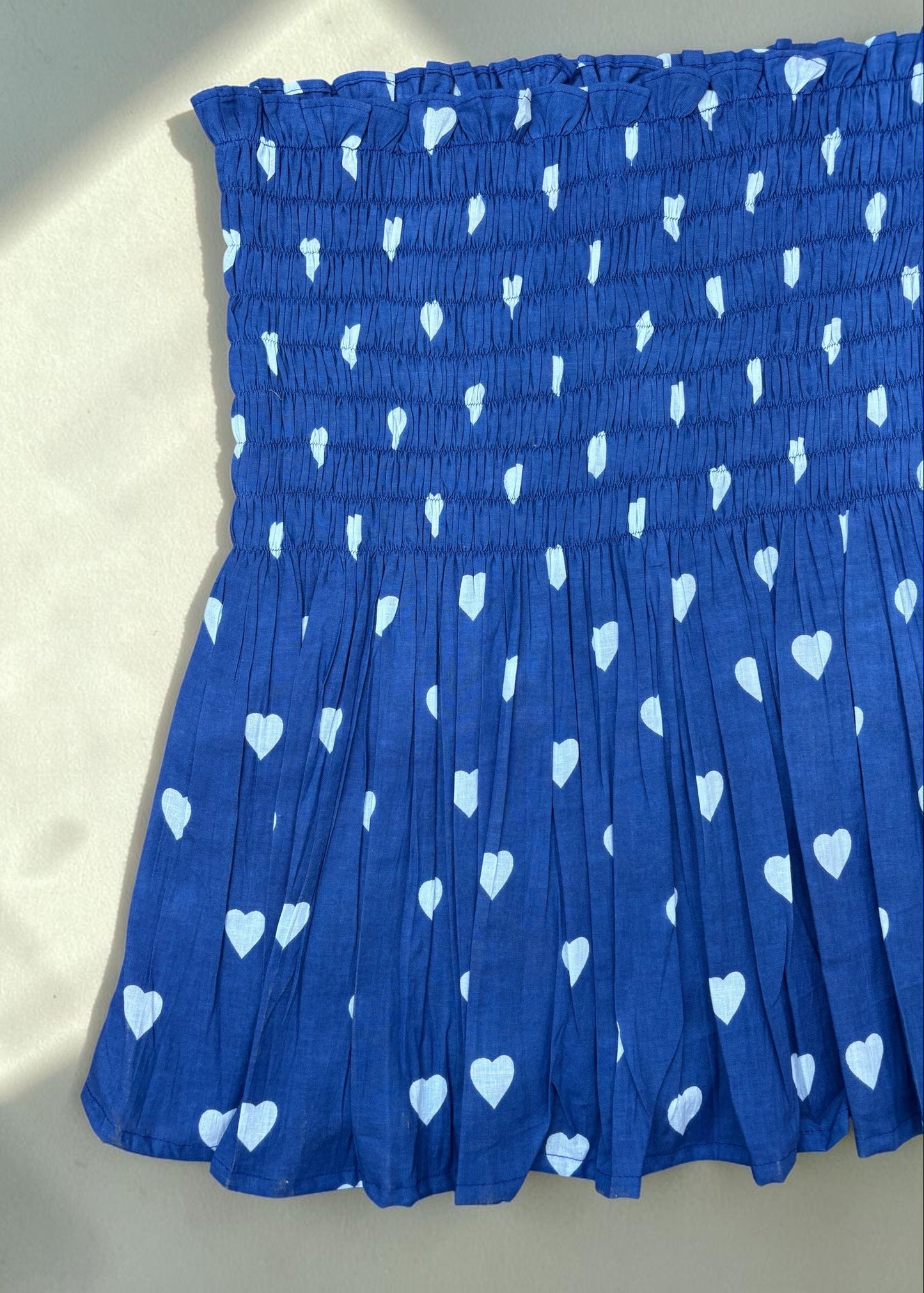 Midnight Hearts Smocked  Top