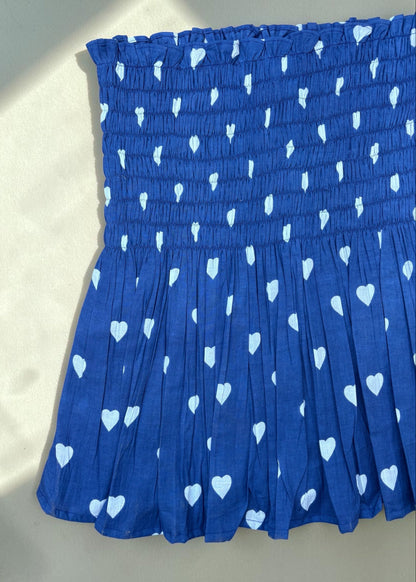 Midnight Hearts Smocked  Top