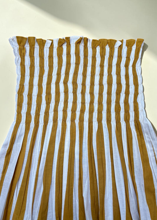 Honey Latte Smocked Tube Top