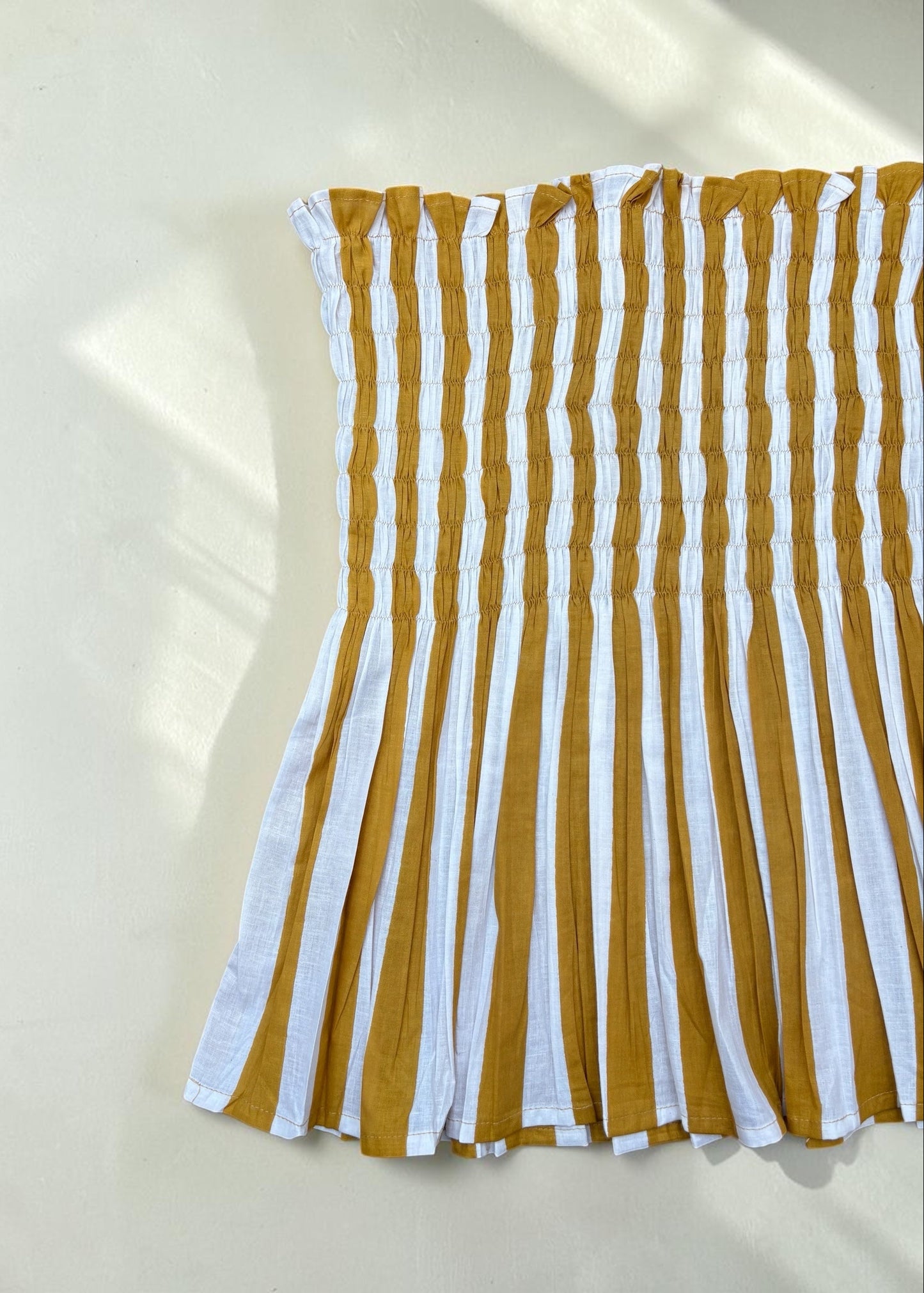 Honey Latte Smocked  Top