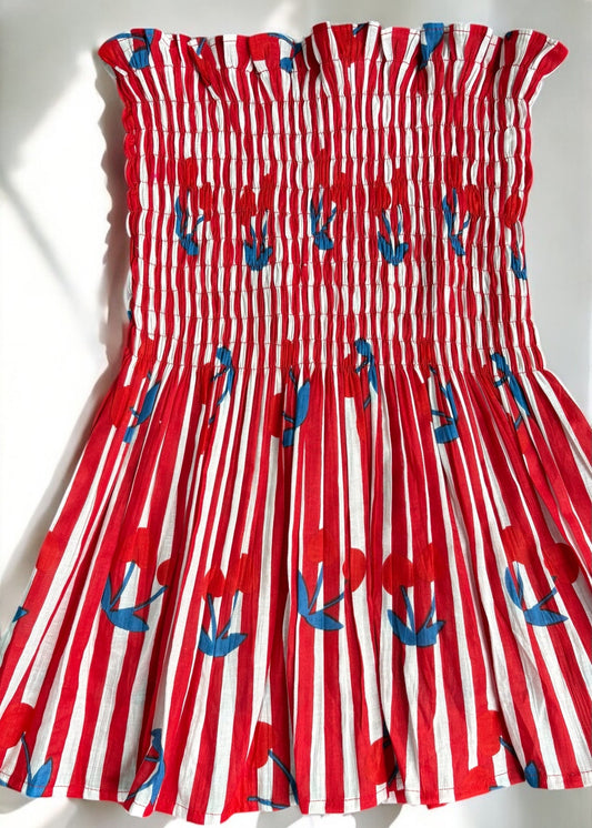 Cherry- smocked tops