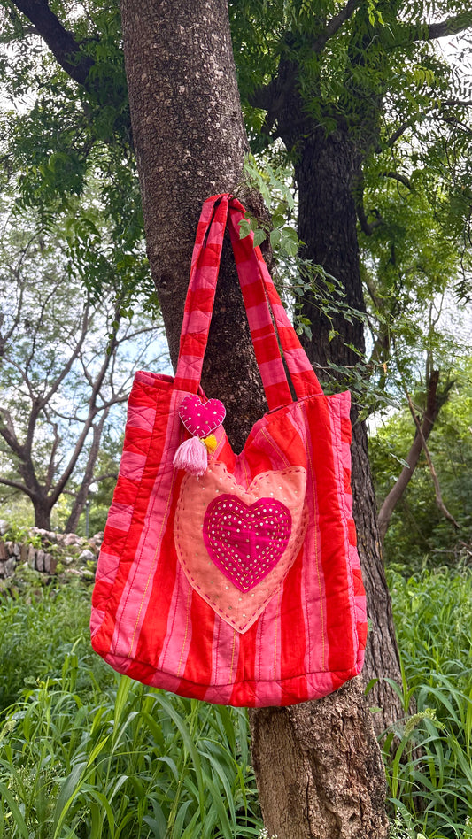 Just Romeo-Stitched Tote Bag
