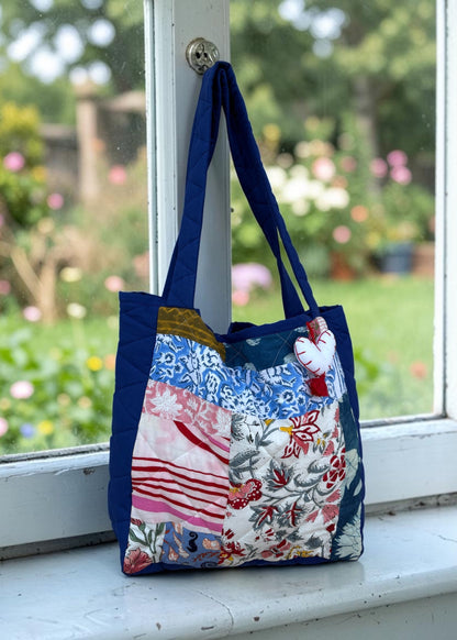Artful - Heart-Stitched Tote Bag