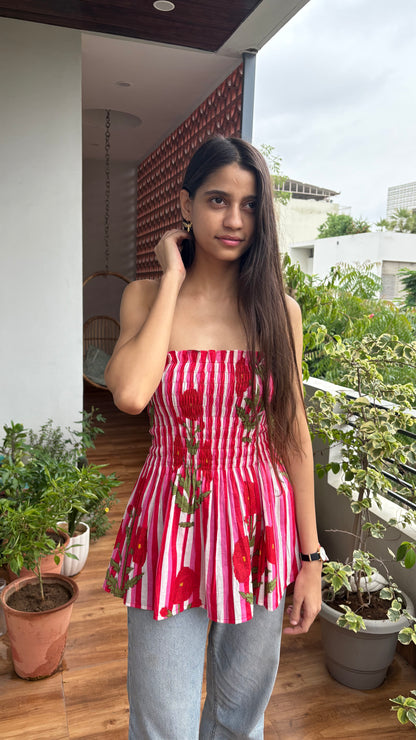 Wildflower Bloom – Cotton Bust Top