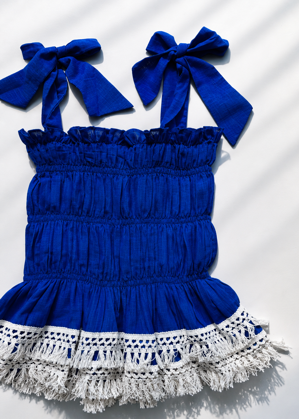 Ocean Muse Smocked Top