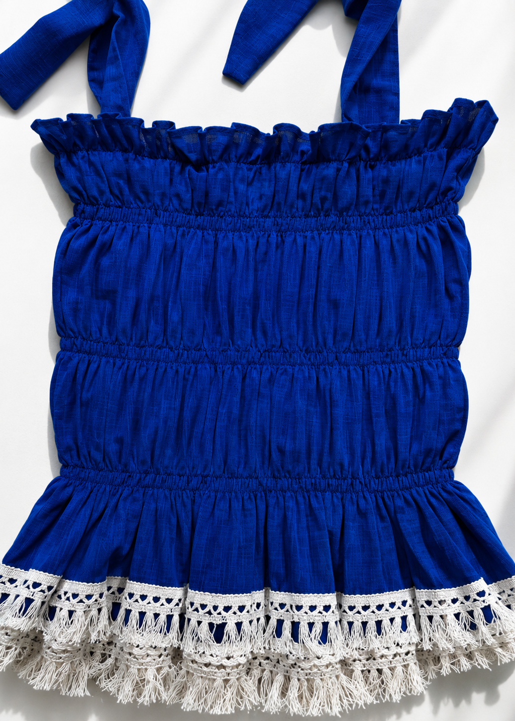 Ocean Muse Smocked Top