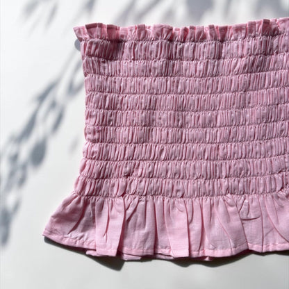 Twilight Leaves Smocked Top