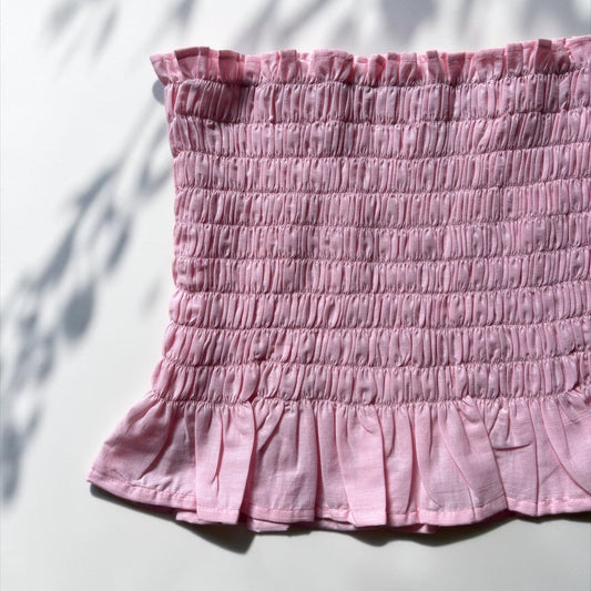Twilight Leaves Smocked Top