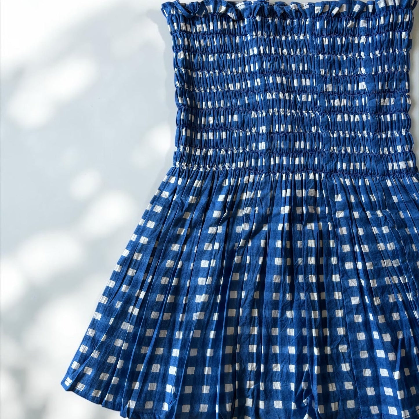 Indigo Sky Smocked Top